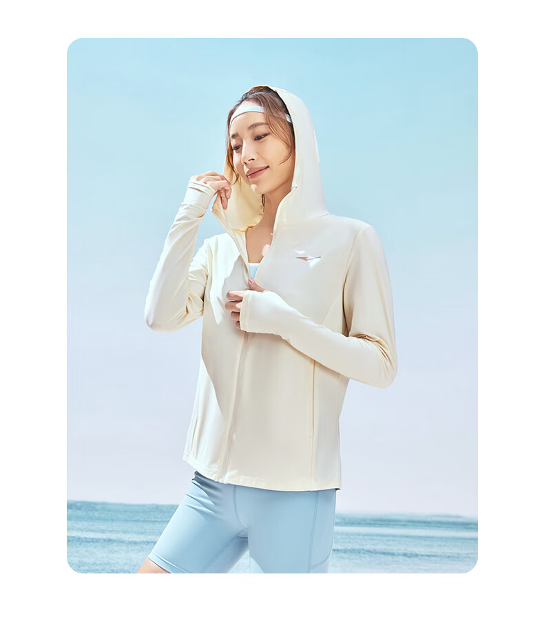 ERKE UPF100+ Sun Protection Jacket for Women, Summer Lightweight Coat, Cool-Feeling Quick-Dry Sports Outerwear 2