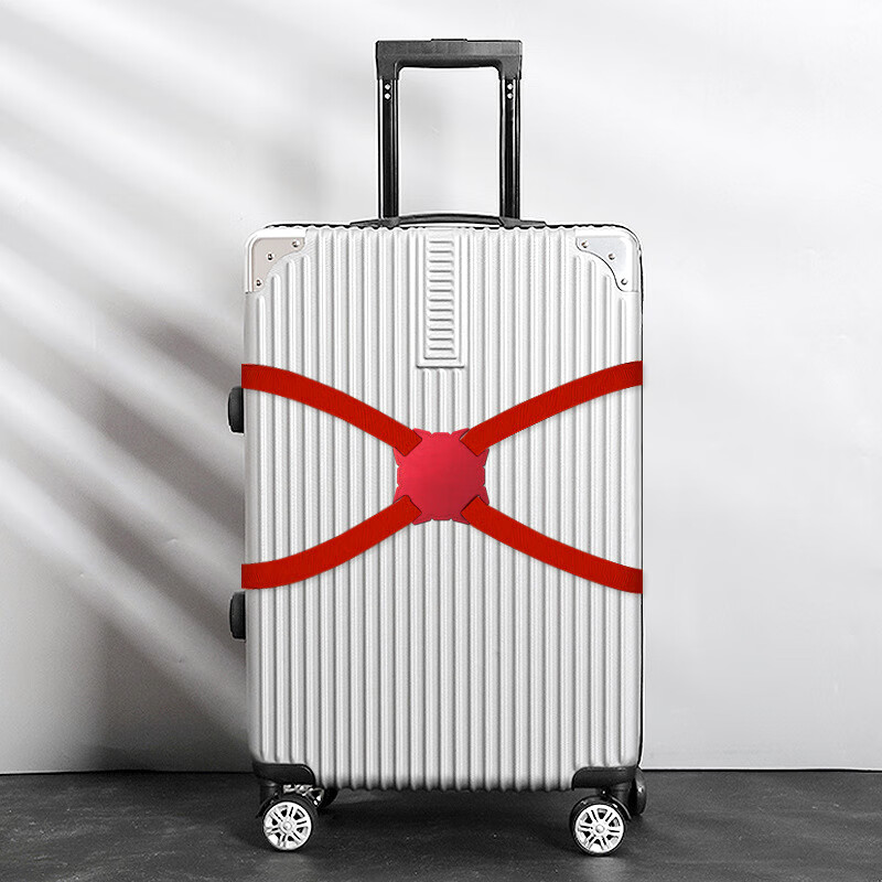 Lehuolvxing Luggage Strap, Elastic Style, Trolley Safety Check-In Suitcase, Reinforced Tight Packing Belt, Bundling Strap, Essential Rope for Studying Abroad
