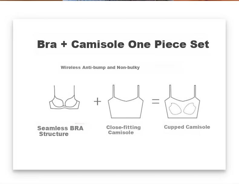 LangSha Women's Camisole Tank Top with Built-In Bra Pads, Thin Summer Undershirt Vest, Sleeveless Sports Bra, Long Style for Layering Or Outer Wear 3