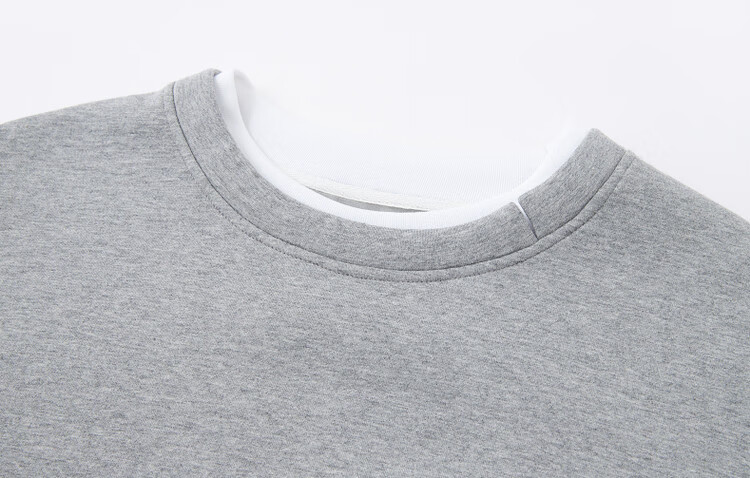 Dme [Smart Relaxation] Spring Low Saturation Pique Air Layer Colorblock Shirt-Style Sweatshirt for Women 7
