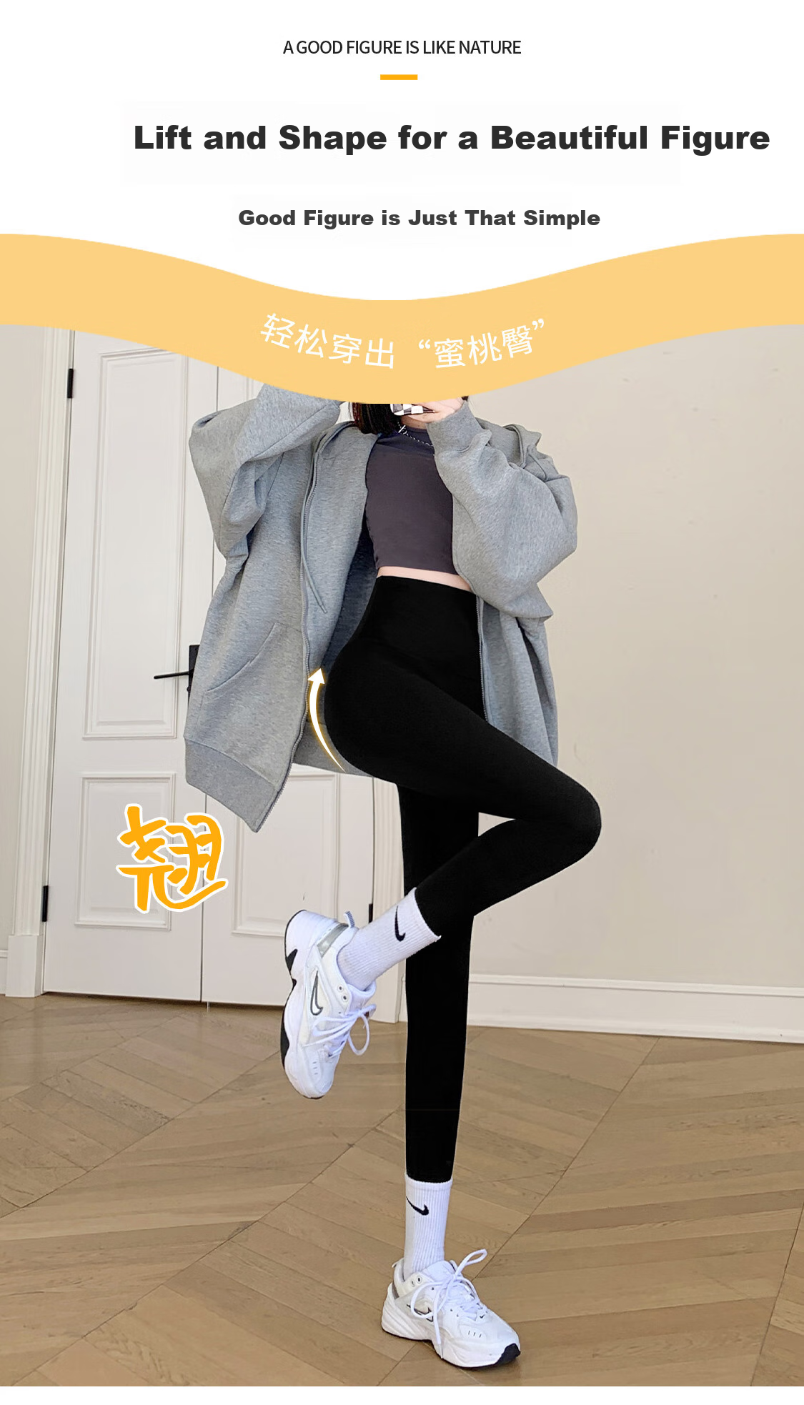 LangSha High-Waisted Tummy Control Leggings for Women, 400g Slimming Thermal Underwear, Warm Cotton Pants Suitable for Yoga, Butt-Lifting And Outdoor Wear 9