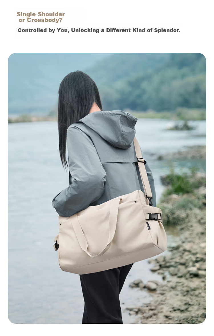 GOLF Travel Bag for Women, Large Capacity Luggage Bag for Business Trips, Sports And Fitness Bag, Handheld Yoga Bag, Shoulder Crossbody Bag with Separate Shoe Compartment 6