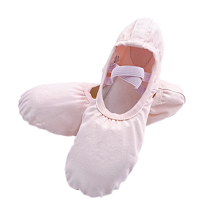 Baiya Maiyuan Girls' Dance Shoes Soft Sole Slip-On Ballet Practice Shoes for Children