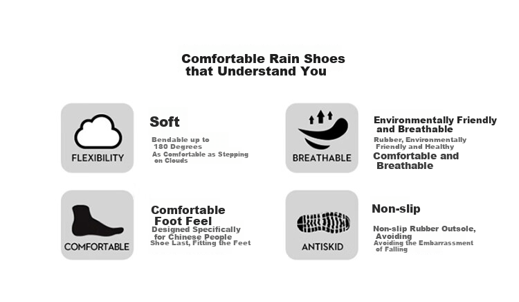 Jolly Walk Women's Rain Boots, Short Fashionable Waterproof Rubber Shoes, Overshoes, Water Boots JW302 Red Size 36 2
