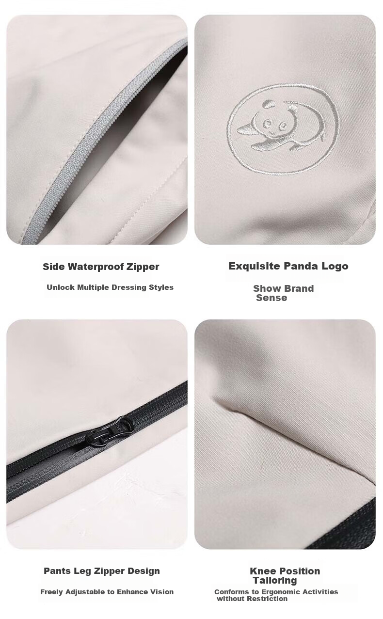 CAMEL Panda Mountain Outdoor Casual Pants, Spring And Summer Cool-Feeling Windproof, Fashionable Long Pants for Couples 11