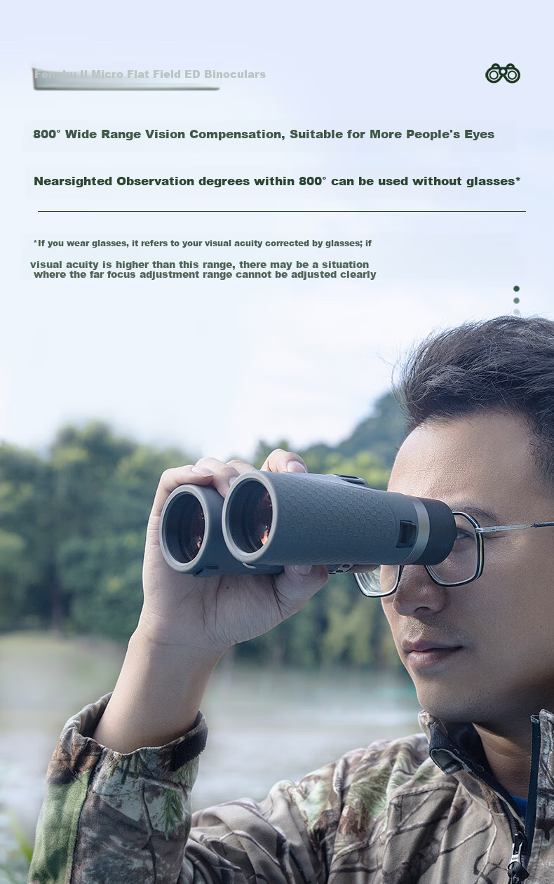 BOSMA Fenghu 2nd Generation 12x50ed Binoculars, Micro-Prism Field Magnesium Alloy, Waterproof, Honeybee Tracking, Scenery Viewing, Low-Light Night Visio 21