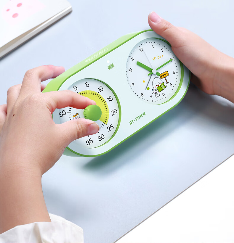 QITE Timer, Learn Self-Discipline, 2026 New Model for Primary School Students, Time Management Device, Electronic Alarm Clock, Countdown Reminder, Wake-Up Aid, Birthday Gift for Boys 10