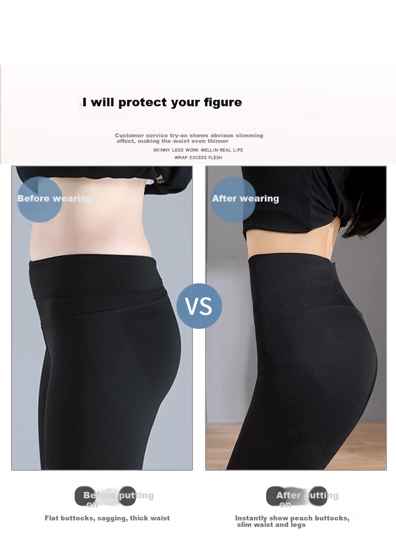LangSha Shark Leggings for Women, Tummy Control And Butt-Lifting, Summer Anti-Exposure Sports Cycling Yoga Pants, Slim-Fit Leggings for Weight Loss 7