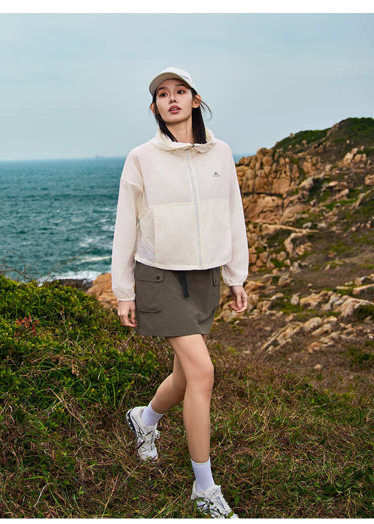 Pioneer Camp Sun Protection Clothing for Women, Summer Outdoor UPF50 Cool-Feeling Breathable Lightweight Sportswear Skin Coat Jacket, Milk White, M 11