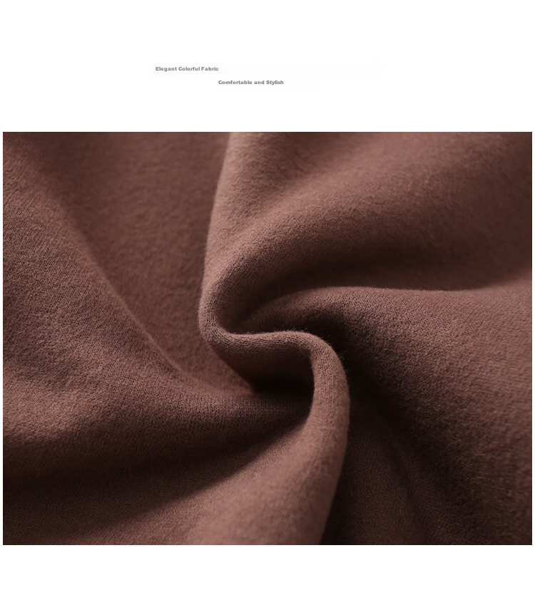 DME Hooded Sweatshirt for Women, Loose Fit, Lightweight Spring Style, Petite Pullover High-End Women's Wear, Coffee Color, Size S 2