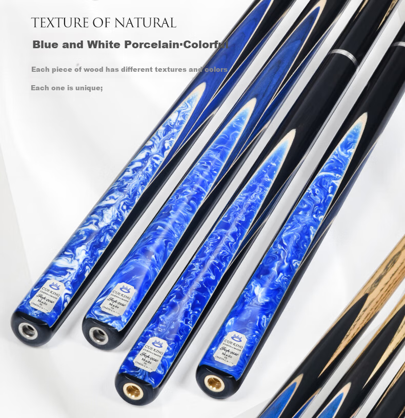 Aomi Xianyan Billiard Cue, Detachable 9.5mm Black 8 Snooker Cue, Small Tip 16 Color Black Eight Ball Cue, Pool Cue 12