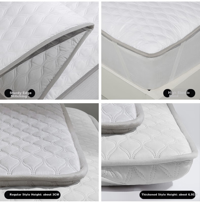 LOVO Luolai Mattress Pad, Thickened Soft Mat, Tatami, Antibacterial, Anti-Mite, 135*200cm, White, for Student Dormitory 8