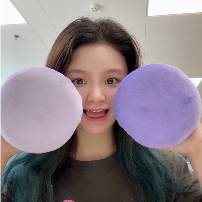 Chuwu Extra Large Powder Puff Giant Loose Powder Puff Setting Velvet Body Powder Puff JD Self-Owned Brand Light Purple