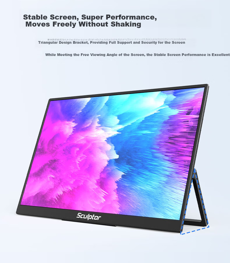 Sculptor 15.6-Inch Portable Monitor, 2K Resolution, 120Hz Refresh Rate, 100% SRGB Color Gamut, Secondary Screen for Computer, Laptop, Switch, Phone, PS5 Expansion Display MF16LQ 11