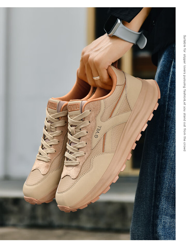 Guizhibu Men's Sports Shoes, Autumn And Winter 2026 New Style, Genuine Leather, Versatile Travel, High-End Non-Slip, Light Luxury, Running And Casual Shoes 14