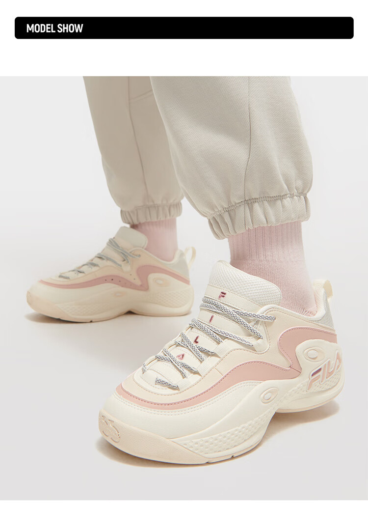 FILA FUSION Women's Retro GH3 1997 Basketball Sneakers Casual Spring Sports Shoes 4