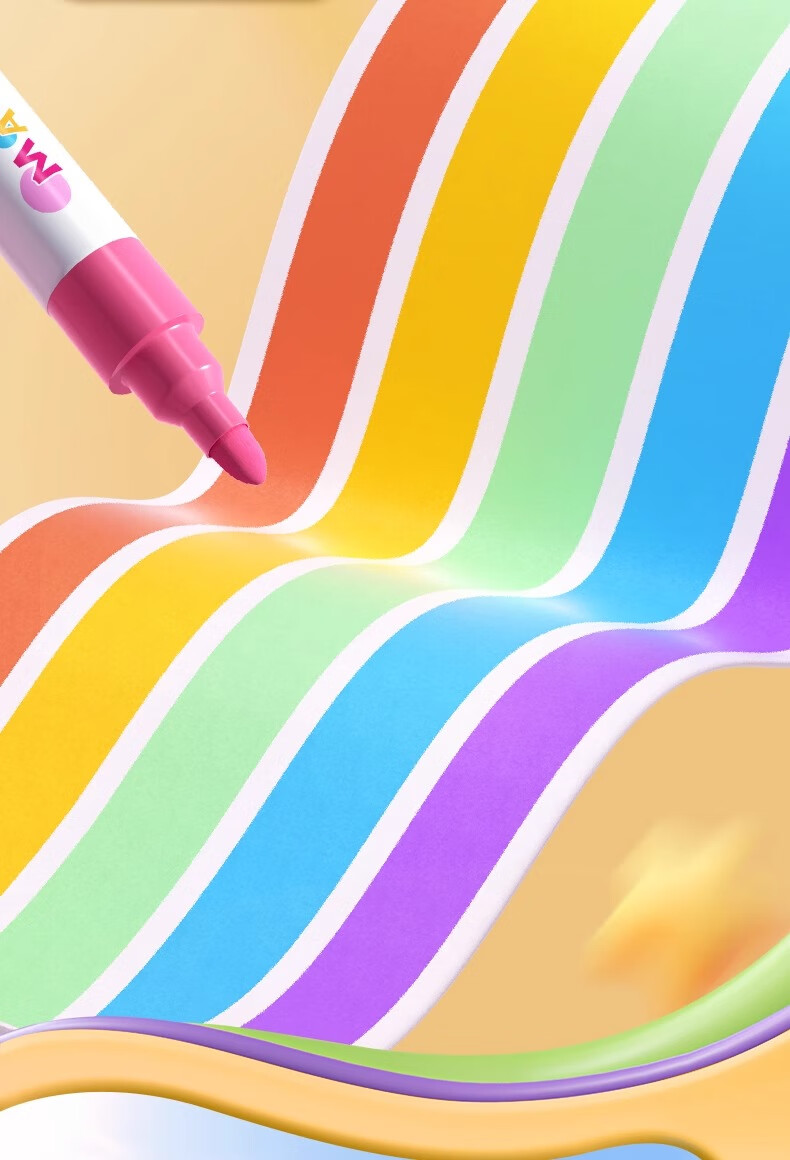Mingyu 60-Color Capybara Acrylic Markers, Watercolor Pens for Elementary School Students, Art-Specific Drawing Pens, Washable, Layering Effect, Children's Birthday Essential Gift, 60 Colors/Tube 2