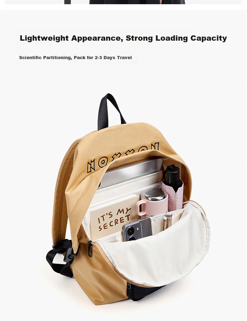 NOXXON Gift Backpack for Men And Women, Outdoor Commute Large Capacity Sports Casual Travel Water-Resistant School Bag 5