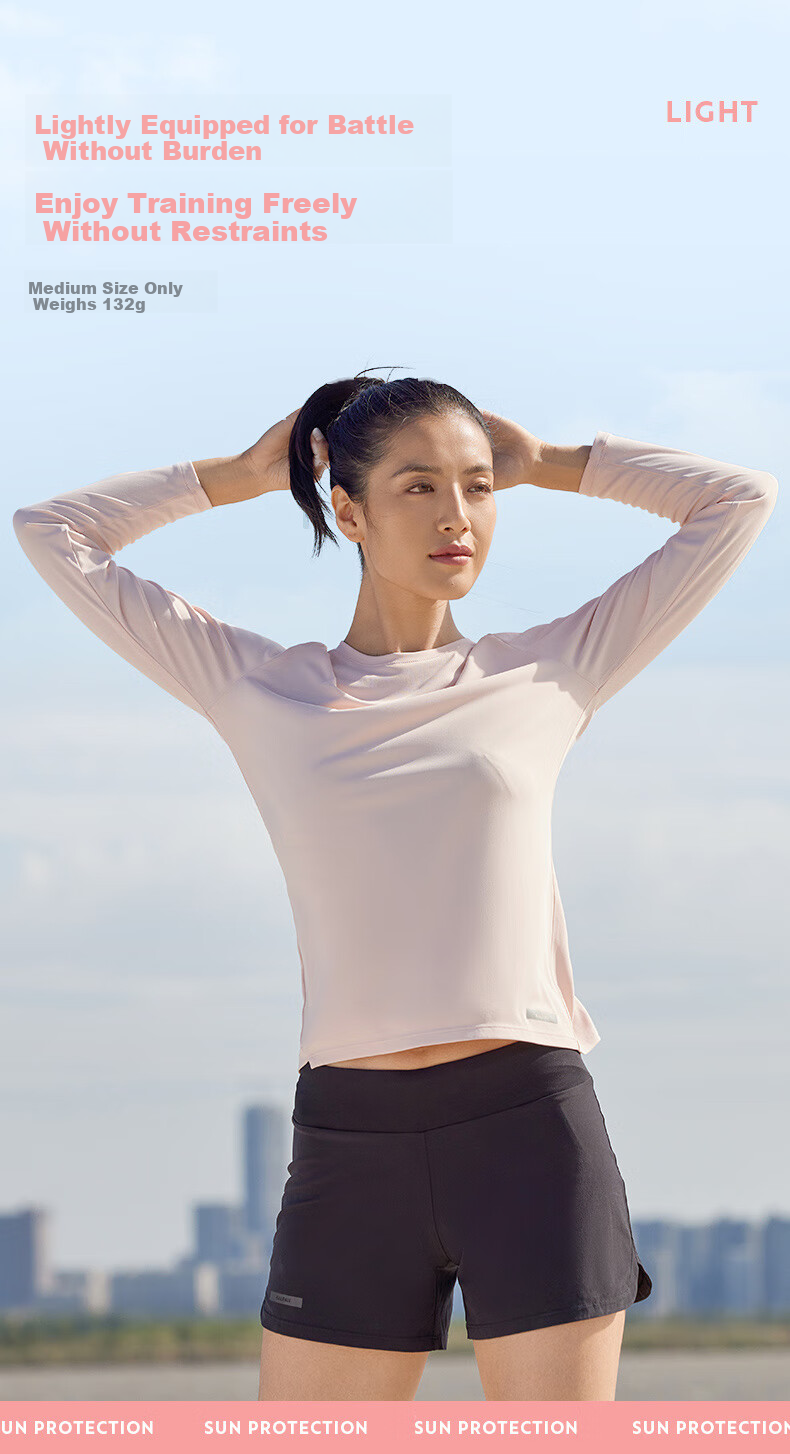 DECATHLON Training Sun Protection Base Layer Long-Sleeve Fitness Running Sportswear T-Shirt Top RUNW2176332 Classic Black M-L 6