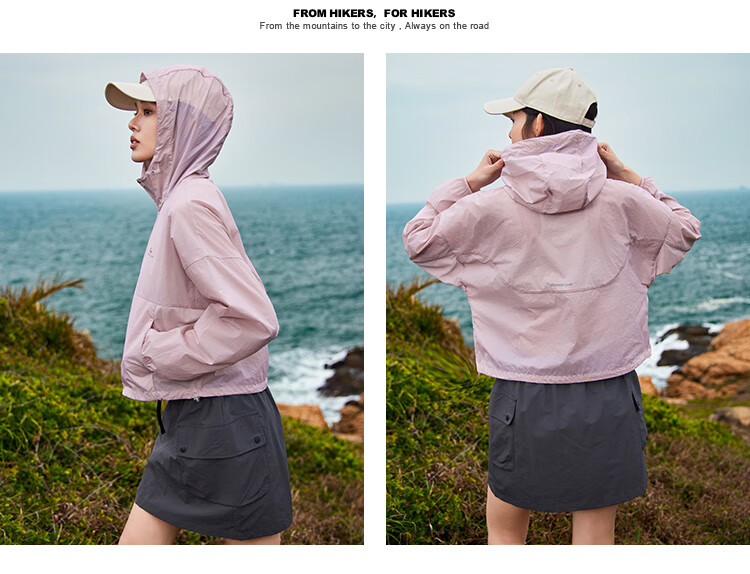 Pioneer Camp Sun Protection Clothing for Women, Summer Outdoor UPF50 Cool-Feeling Breathable Lightweight Sportswear Skin Coat Jacket, Milk White, M 8