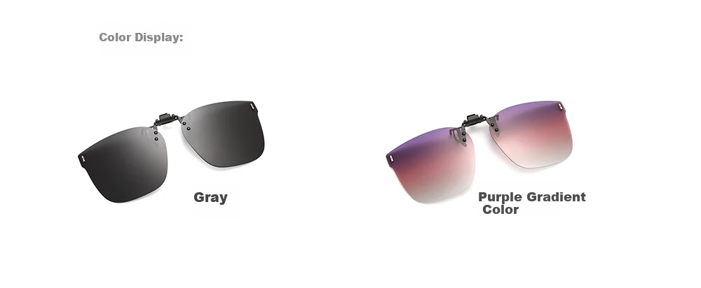 Wanpishu Polarized Sunglasses Clip-On for Nearsightedness, UV Protection, Anti-UV, Sun Protection, Outdoor Use for Me 13