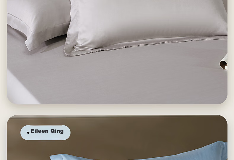 Bailisi Shuixing Jiafang Brand 60-Count Long-Staple Cotton Pillowcase, Single Piece, Double Pillow Cover, High-Count Sateen, for Family Use 18