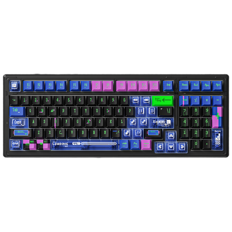 Ikbc K99 Custom Mechanical Keyboard with 99 Keys, E-Sports Gaming Keyboard, Office Typing Comfortable Three-Mode Mechanical Keyboard, Program World King Switch 45g