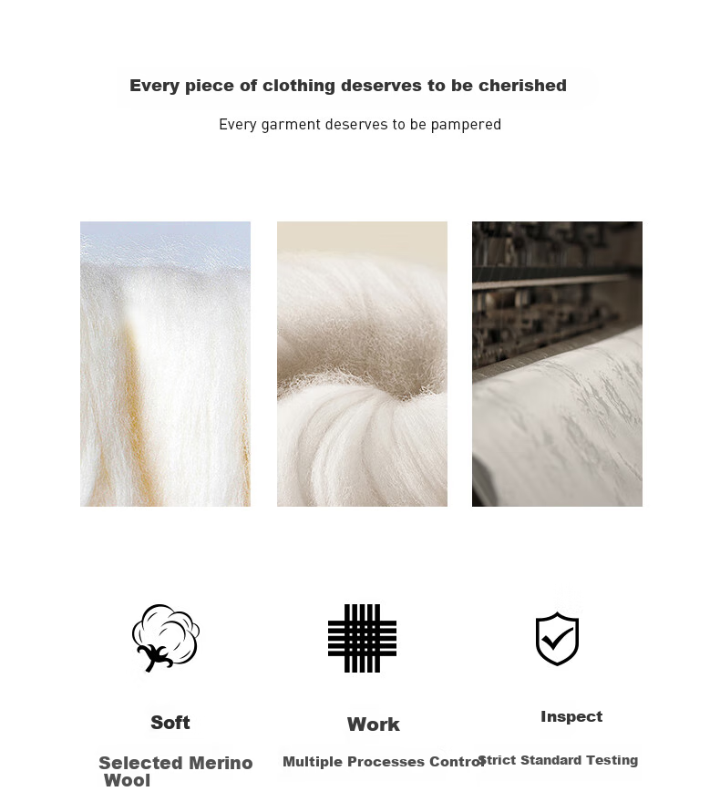 FIRS Men's Wool Spring Autumn Wrinkle-Free Straight Casual Dress Pants Professional Suit Trousers 5