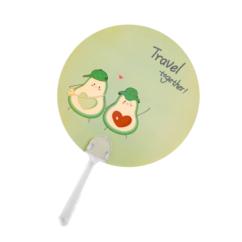 Jidukongjian Summer Cooling Fan Cartoon Handheld Fan Children's Hand Fan Traditional Chinese Style Small Fans Set of 4 Birthday Gift