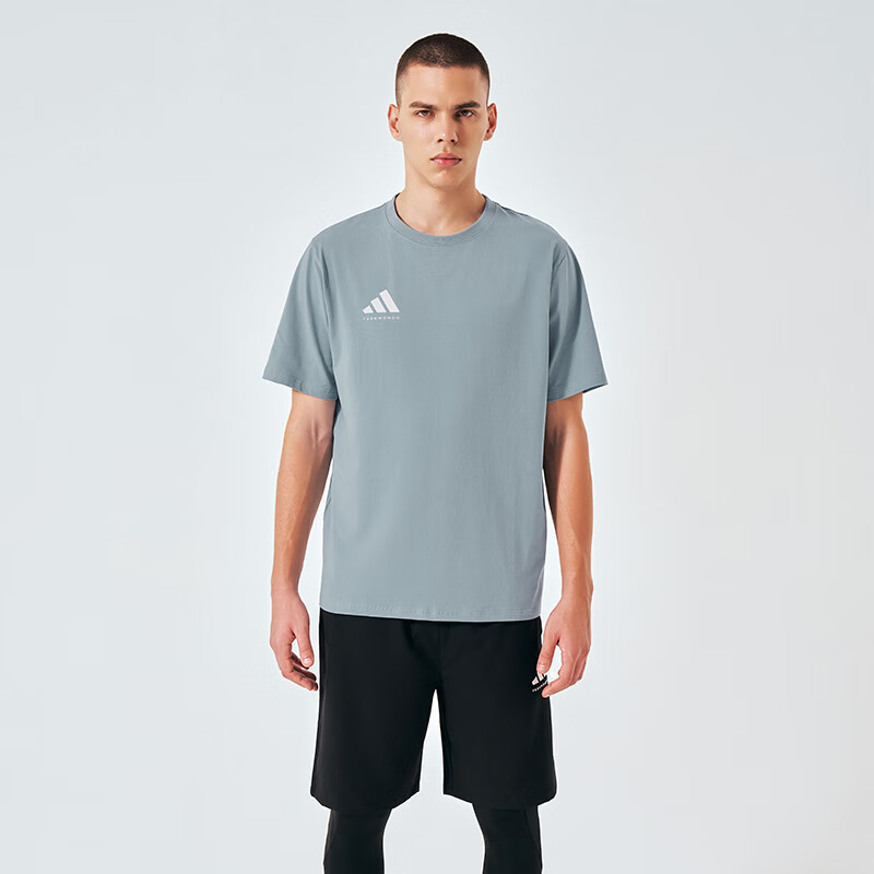 Adidas Men's T-Shirt, Summer Sports Breathable Lightweight Loose Cotton Short Sleeve, Olive Green/green Brown, 2XL 15