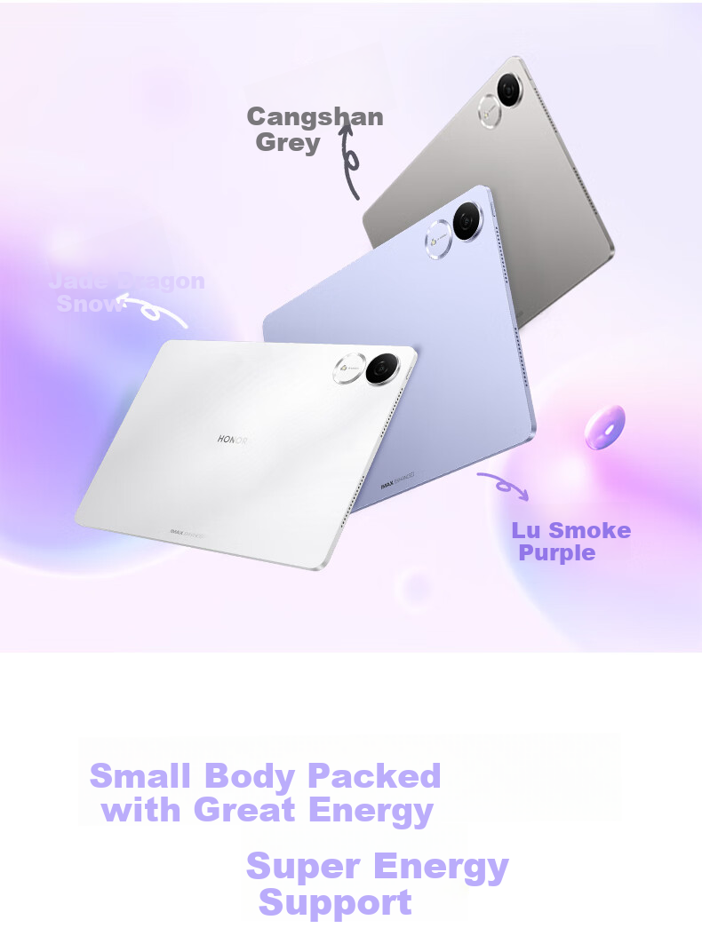 HONOR Tablet V9 [Subsidy], 11.5-Inch Tablet, Ultra-Thin, 10100mAh Large Battery, 2.8K Eye-Protection Screen, 8GB+128GB, Luyan Purple 4