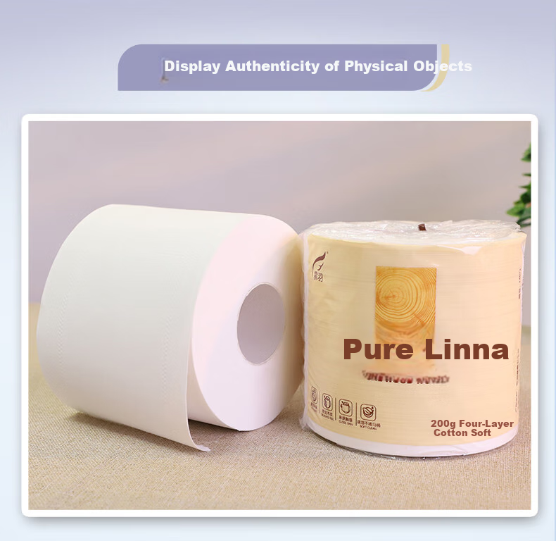 Feiyu Core Roll Toilet Paper, 4-Ply, 200g*27 Rolls, Household Tissue Paper, Toilet Roll Paper, Tissue Paper, Hand Towels, Whole Box F4073 6
