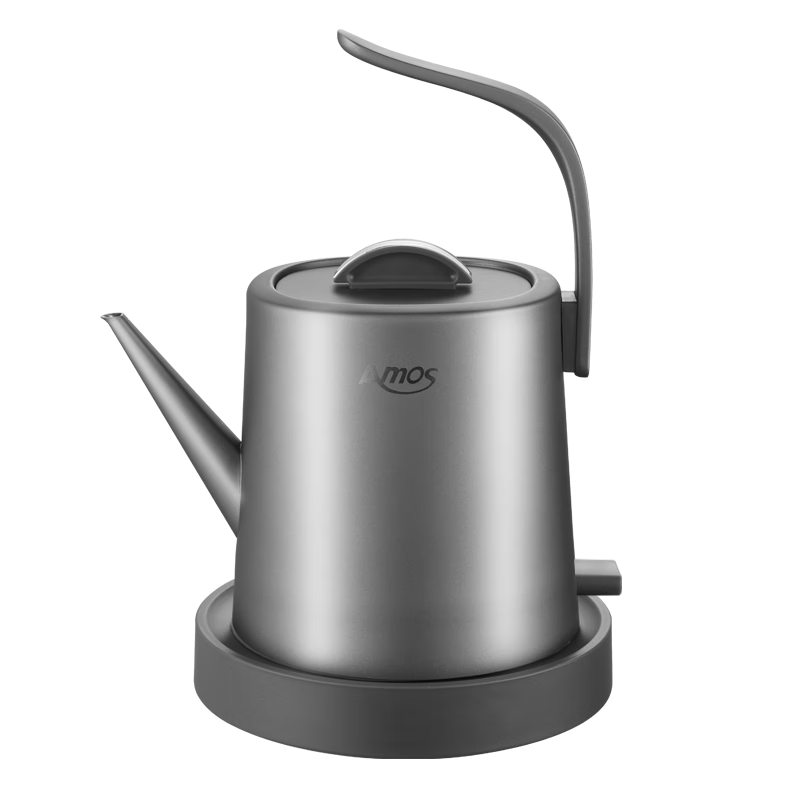 Amos Pure Titanium Electric Kettle, Office Tea Maker, Health Pot, Water Boiler, Home Tea Brewing, Kung Fu Tea Set, Electric Tea Stove, 1L Capacity, Mechanical Model AS-KT1001(Ti)
