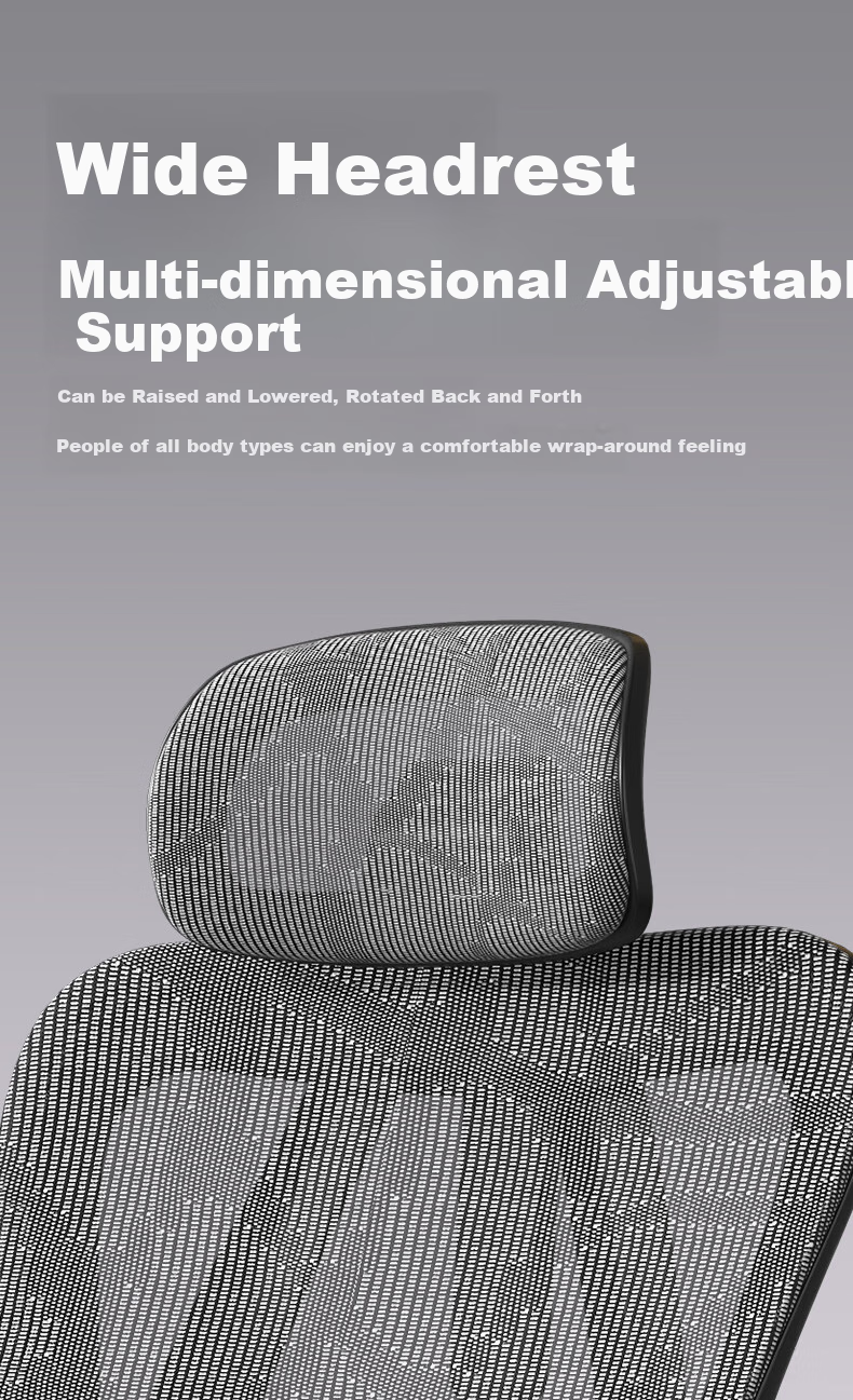 BECAUSES Ergonomic Chair, Multifunctional Adjustable Nap Reclining Computer Chair, Comfortable Office Chair for Long Sitting, Gaming Chair 0815T 13