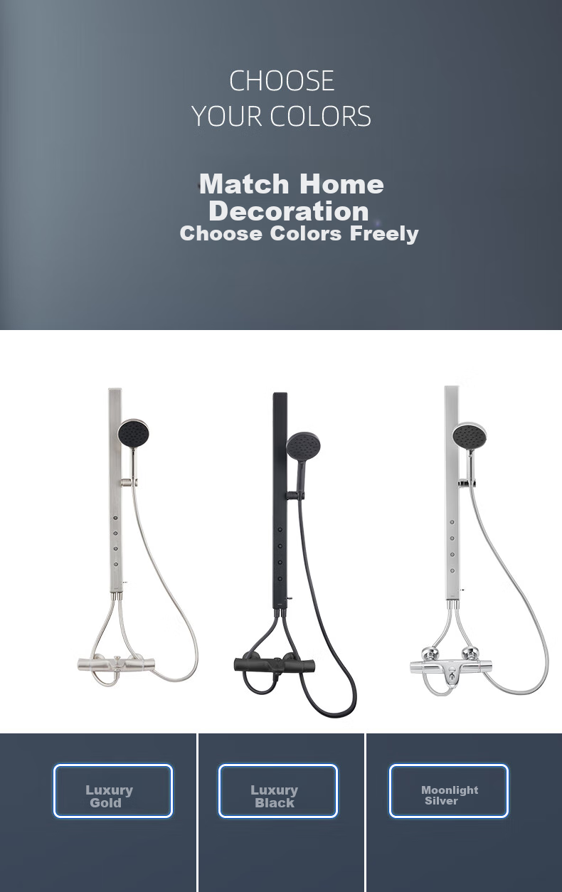 MOEN Shower Head, Smart Constant Temperature Shower, Piano Key Large Top Spray, Micro-Bubble, Milk White, Complete Set, 51432 11