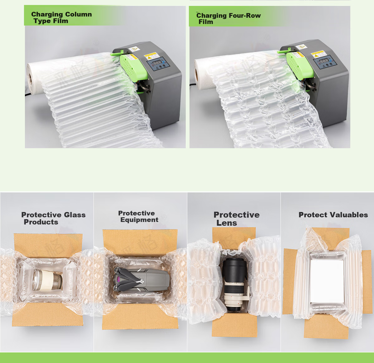 Colorful Thickened Large Bubble Gourd Bubble Wrap 40cm*300m Packaging Bubble Film Foam Packing Cushion Shockproof Anti-collision Courier Bubble Paper (Uninflated) 4