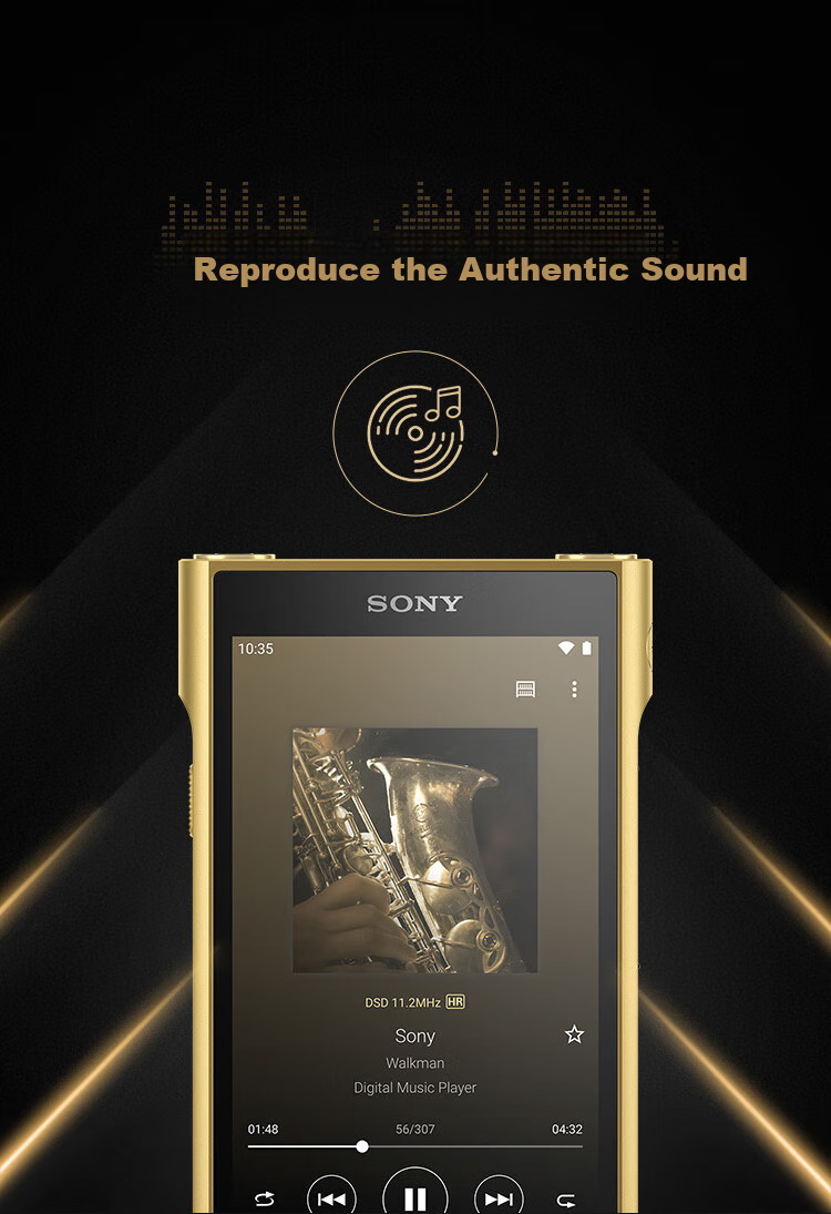 SONY NW-WM1ZM2 Hi-Res High-Resolution Music Player/MP3 Hi-Fi Lossless Flagship, Oxygen-Free Copper Gold-Plated Body, Jin Zhan 2nd Generatio 8