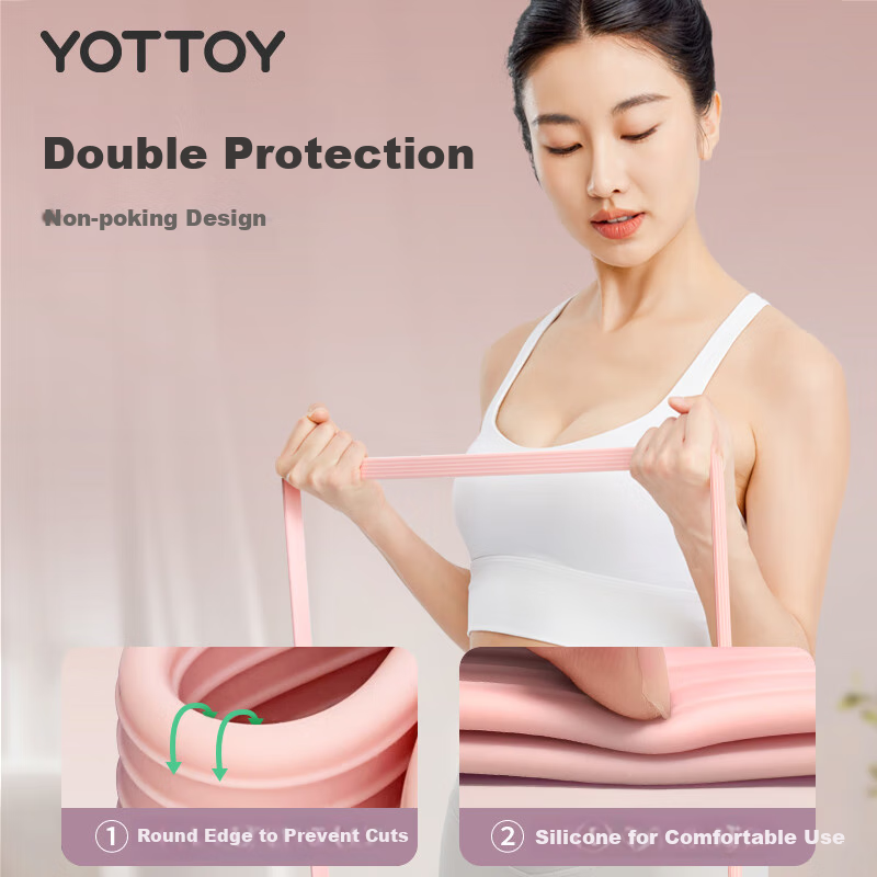 Yottoy Resistance Band Elastic Band Fitness Strength Training Pull-Up Rope Leg Chest Muscle Exercise Cloud Mountain Blue 30 Lbs