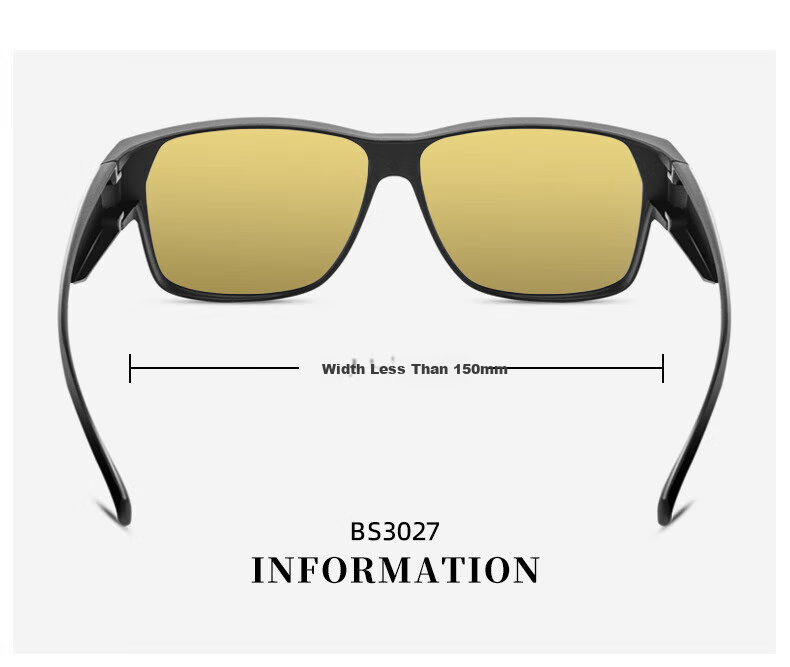 CAPONI Night Vision Glasses for Driving, Sunglasses for Nearsightedness, Unisex Day And Night Color-Changing Sunglasses, Anti-Glare for High Beam Light 7