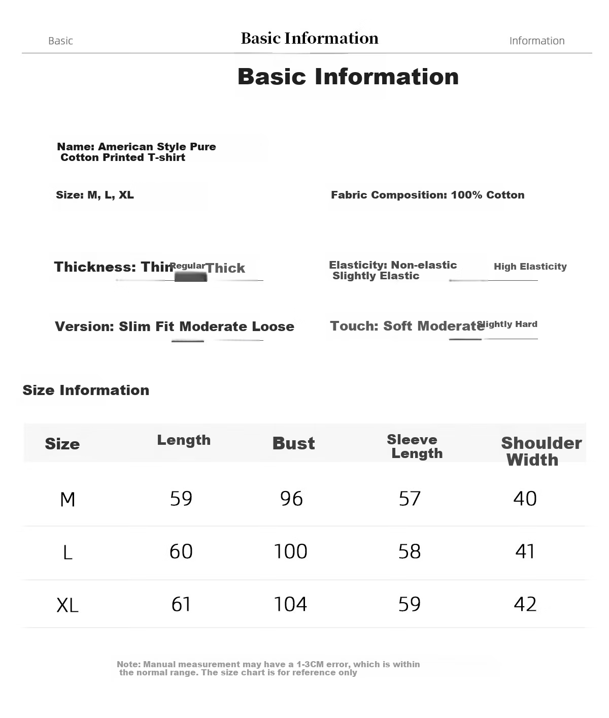 Chushen Women's Spring and Autumn Long Sleeve T-Shirt Pure Cotton Basic Loose Letter Print Crew Neck Top S143T2013 9