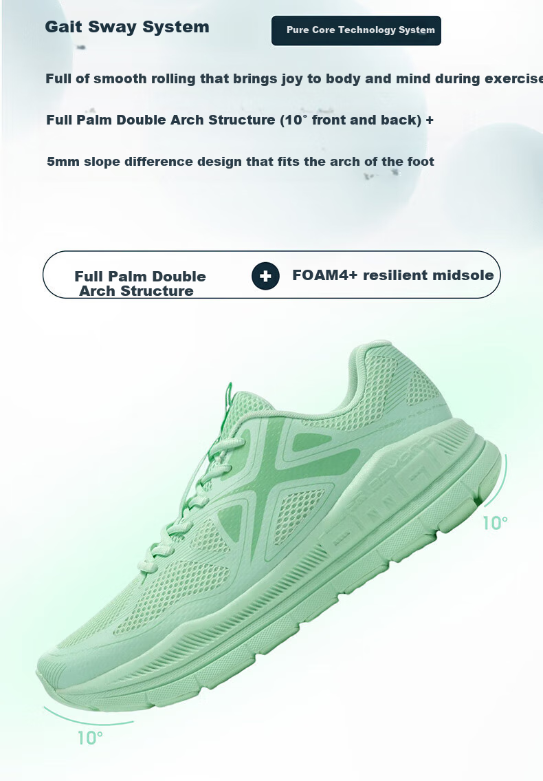 Bmai Pure Expeditioner Running Shoes Men's Sports Jogging Casual Commuting Breathable Heavy-Duty Shoes for Men 10