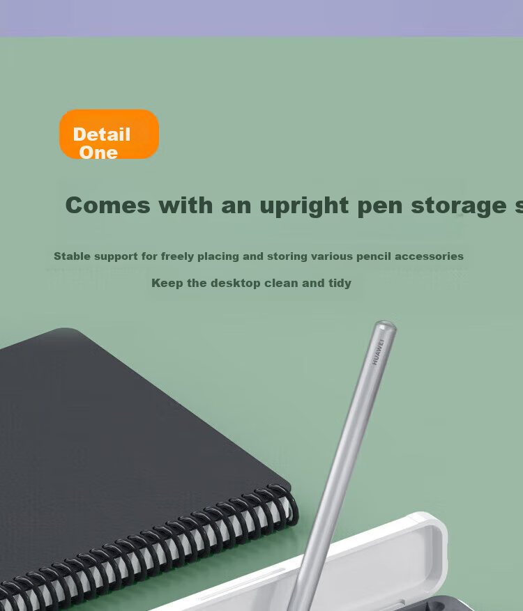 ESCASE Capacitive Stylus Storage Case, Suitable for Huawei Handwriting Magnetic M-Pencil 3, Star Flash Stylus, Touch Pen, Soft Silicone, Fully Enclosed, Shockproof Storage Case, Gray 6