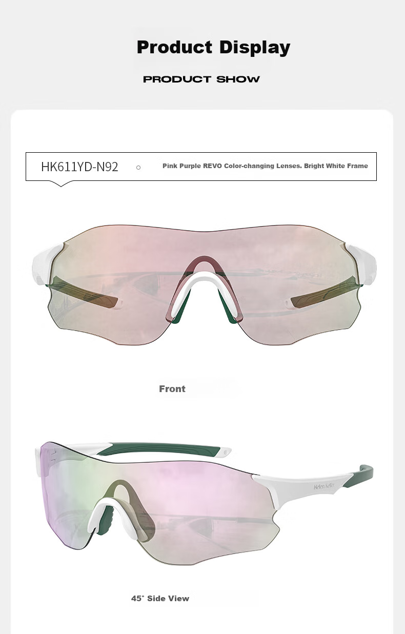 HELEN KELLER Sunglasses for Men And Women, Sports UV Protection Cycling Running Sunglasses HK611YDN90 9