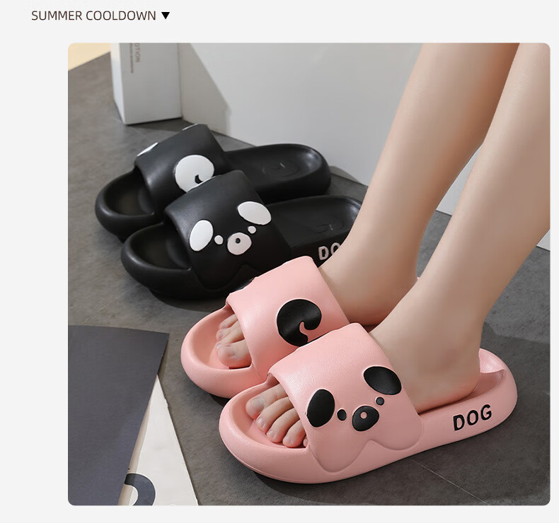 CARTELO Women's Slippers, Comfortable Indoor And Outdoor Sandals for Bathroom Shower, Slip-On Sandals, 1553 Black, Size 36-37 14