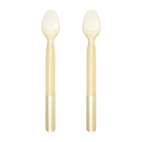 Huangchong Silicone Soft Spoon, Newborn Feeding Spoon, Milk And Water Feeder, Baby Rice Paste Spoon, Two-Piece Set with Storage Box
