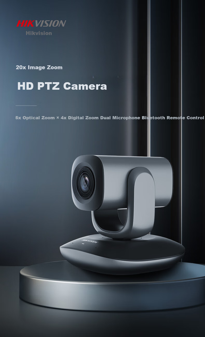 HIKVISION Video Conference Camera, Live Streaming 1080P HD Camera with Microphone, Auto Zoom, Remote Control, PTZ, Video Conferencing Solution, Live Streaming V102 1