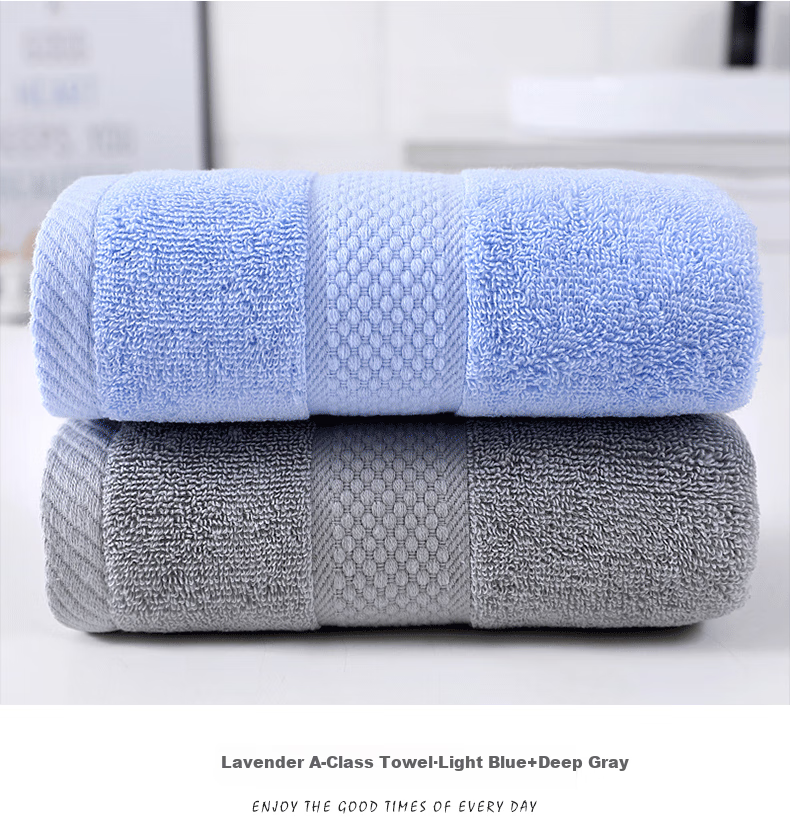 Hengyuanxiang Xinjiang Long-Staple Cotton Class A Towels, 2-Pack, Pure Cotton Thickened Soft Face Towels, Absorbent Washcloths for Face Washing, Beige Sports 19