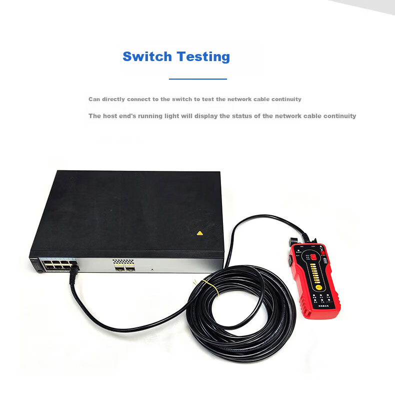 Wanglutong Network Cable Tester, Multifunctional Wire Tracer, POE Detector, 60V Voltage Resistance, Anti-Interference, Electric Voltage Tester, Cable Tracker CT-55 9