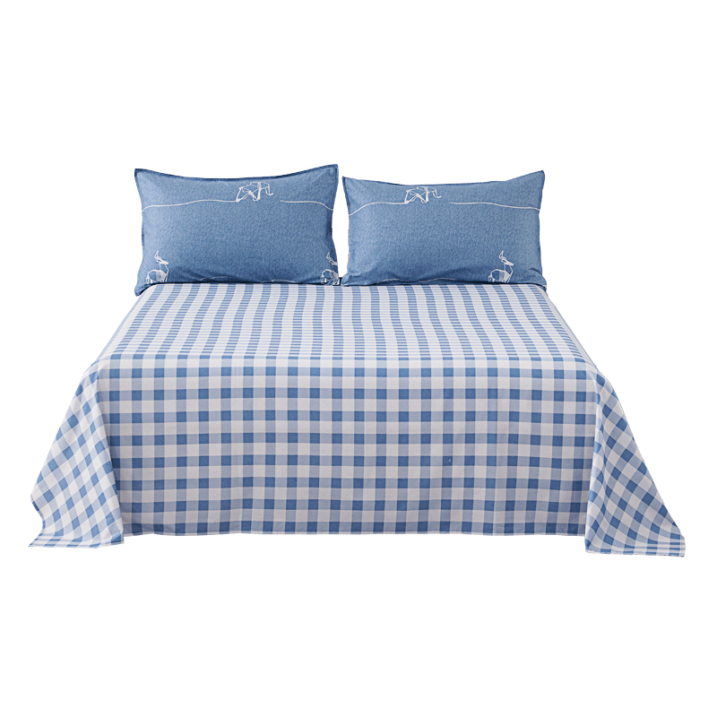 Shuixingjiafang Cotton Bed Sheet, Single Piece, 100% Pure Cotton, Antibacterial Bed Cover, Bedding for Double Bed, Single Piece, 1.5x2 Meters