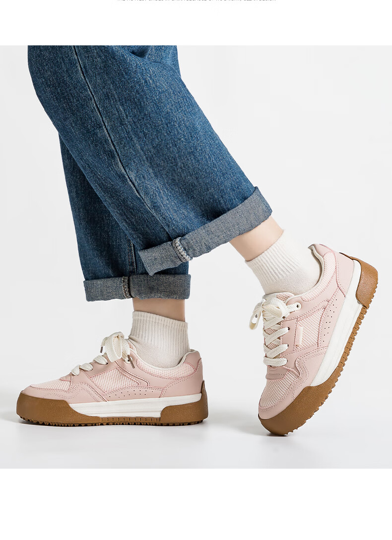 Huili Official Women's Sneakers, Women's Skateboard Shoes, Summer 2026 Sports Casual White Shoes for Women, Dexun Shoes for Women, Beige, Size 36 13